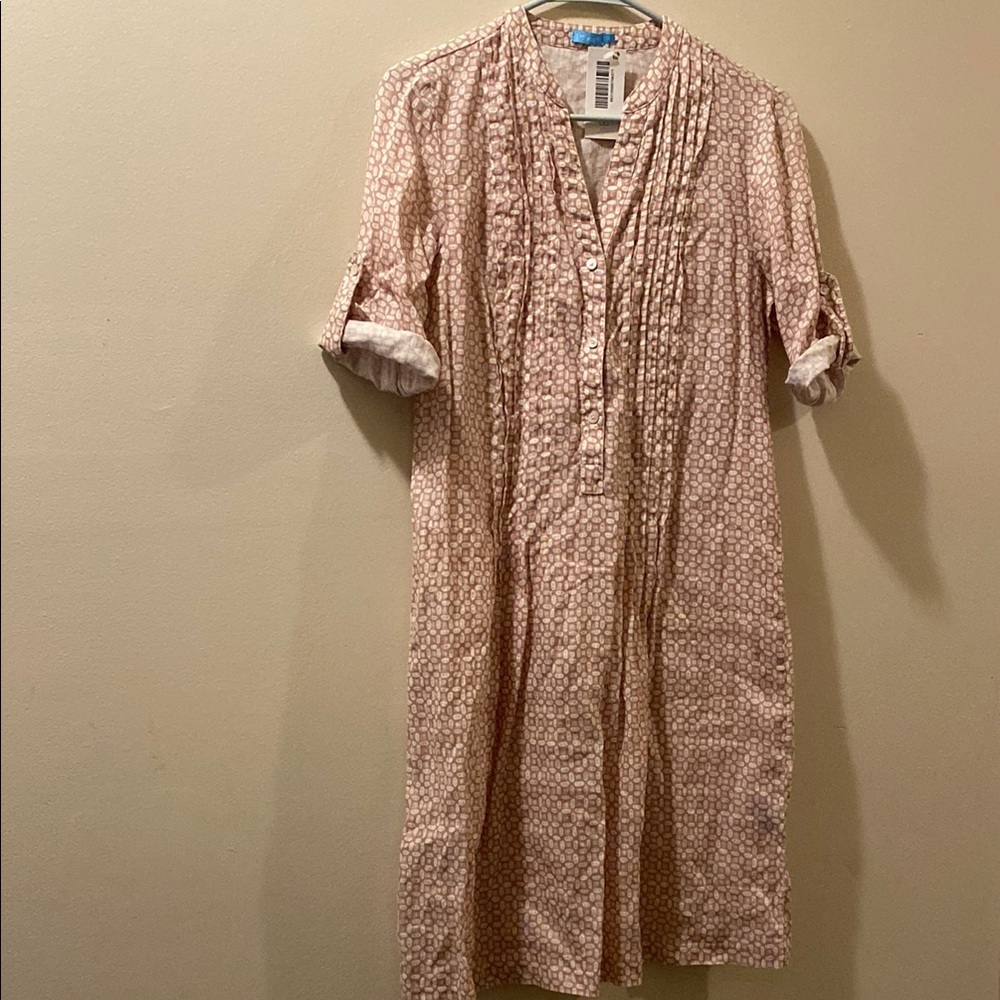 J. McLaughlin Pink Long Sleeve Dress
